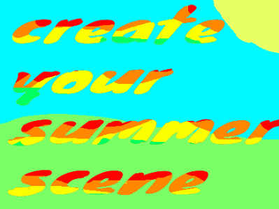 create your summer scene