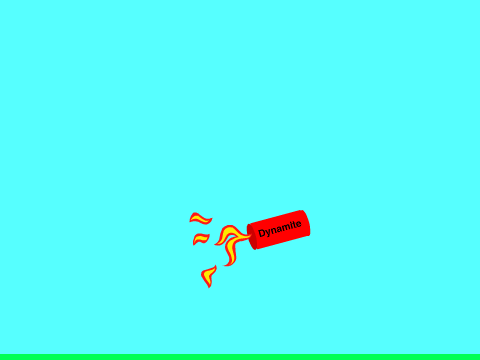 exploding dynamite