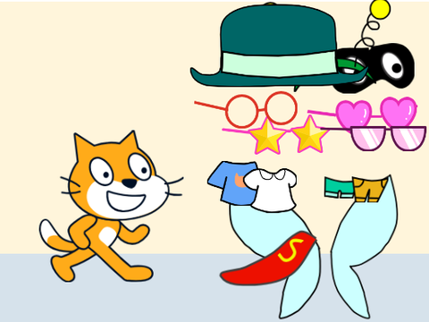 Dress Up Scratch cat 