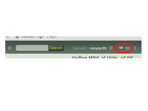 99 deviant art messages!