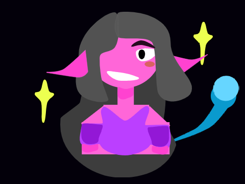 Alien! (blinking animation but quicker)