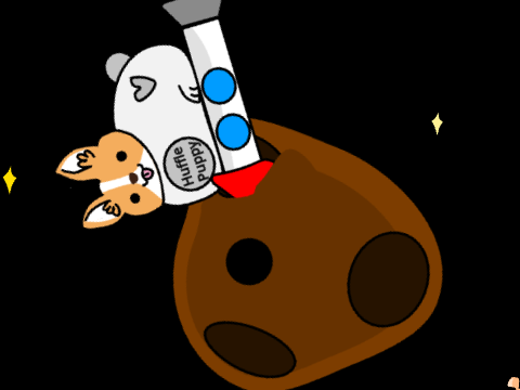 Huffle puppy space adventure