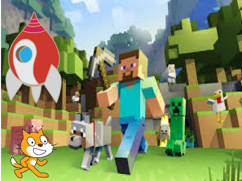 Scratch Cat goes to Minecraft