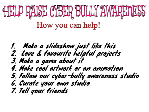 No Cyber-Bullying Slideshow