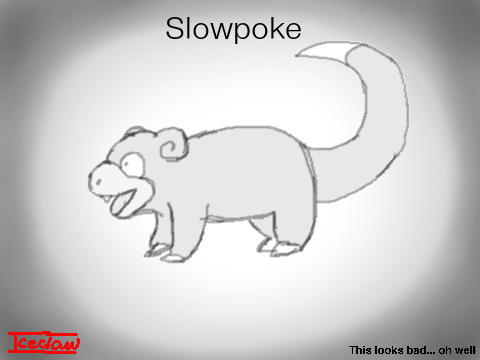 B&W Slowpoke Walkcycle