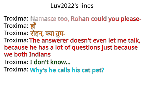 My lines