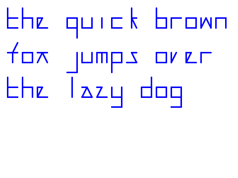 17 segment lowercase