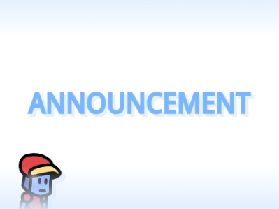 Announcement