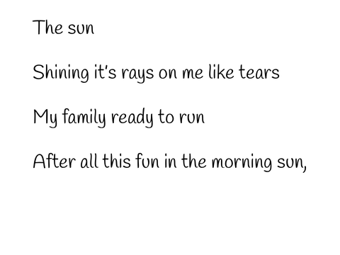 “Beach” - A poem by me :D