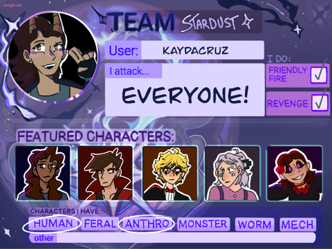 Artfight Lineup