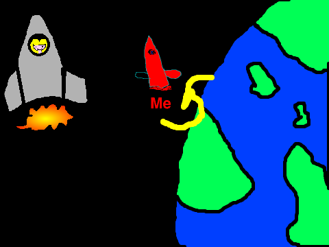 Add your self in a rocket. remix