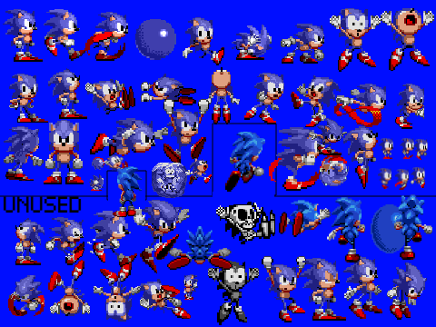 sonic spirites from sonic cd