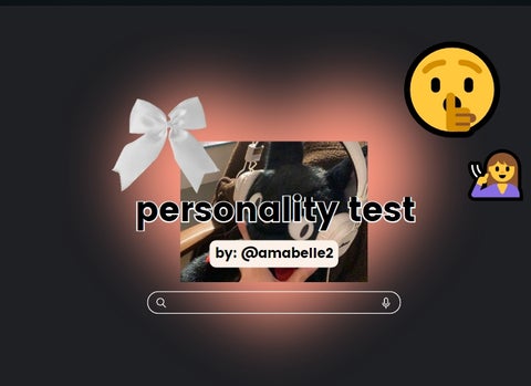 personality test (UPDATED)