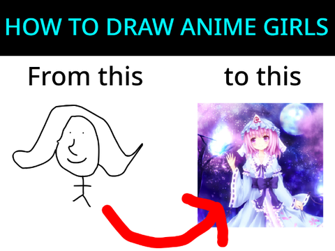 How to draw anime girls tutorial