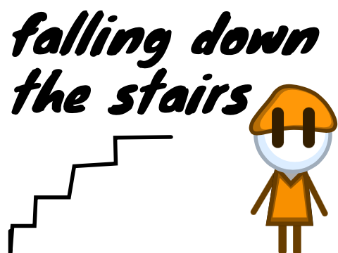 Fall Down The stairs "LAGGED" ⎸#shorts #stories #animations #all #not trending 