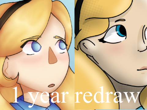Alice in Wonderland • 1 year redraw 