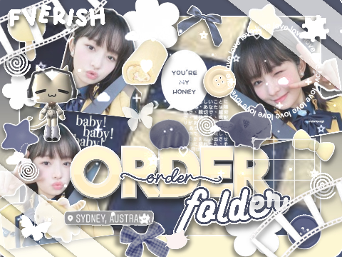 ⊂⊃ order ˗ˏˋfolder´ˎ˗ !!