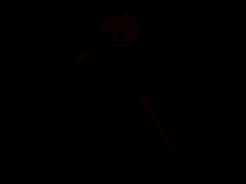 a figure in the dark