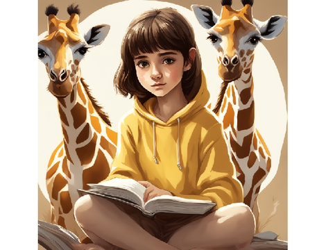 around the world, chapter 5. Lunch with a girrafe!