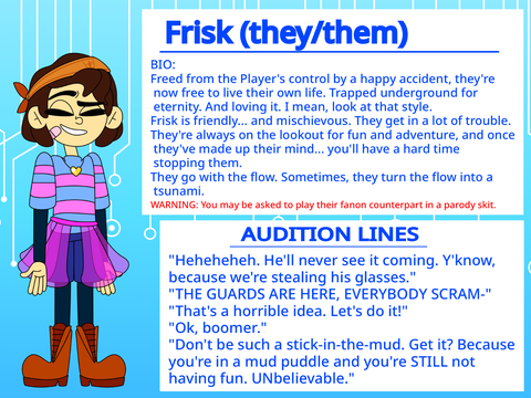 — Frisk and Chara Auditions —