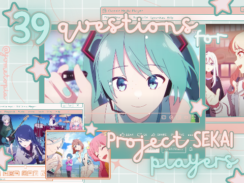 ✰ 39 questions for pjsk players ✰ remix