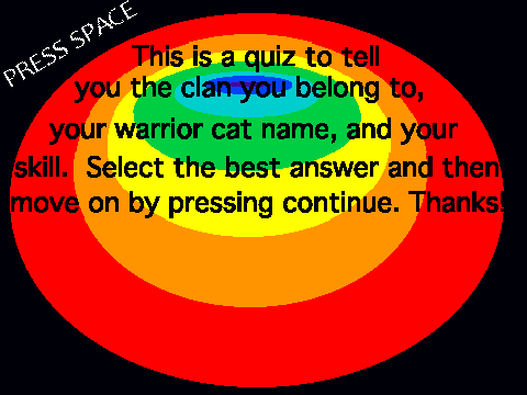 Warrior cat name, clan, and skill generator