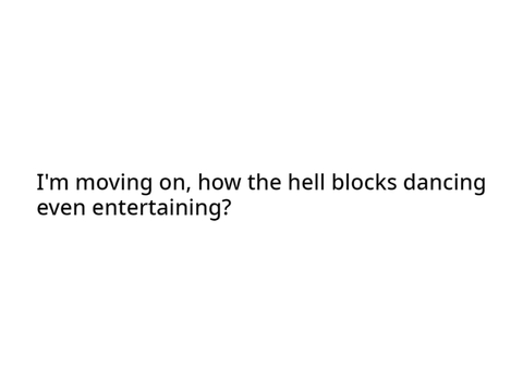 Moving on.