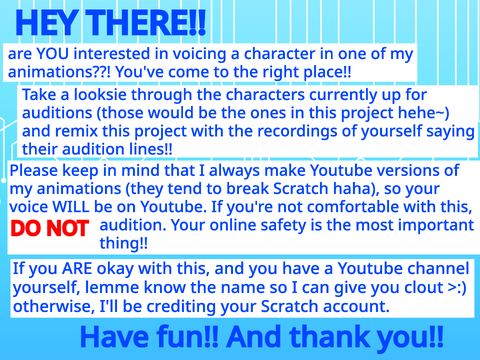 Audition for Chara and Chica Bully
