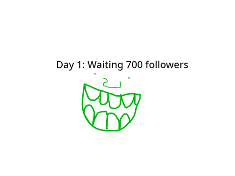 Waiting 700 followers