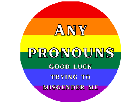 Sassy Pronoun Pin