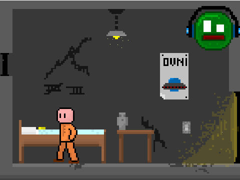 In prison