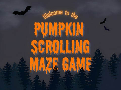 Pumpkin Scrolling Maze Game