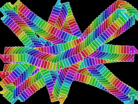 flying rainbow arrows!!