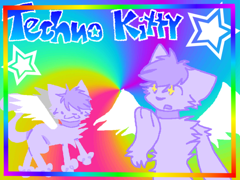 [CCE] TECHNO KITTY meme template