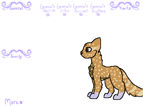 Warrior Cat Character Generator remix