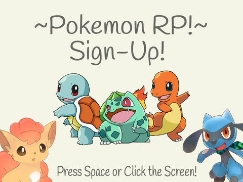 ~Pokemon RP!~ Sign-Up!