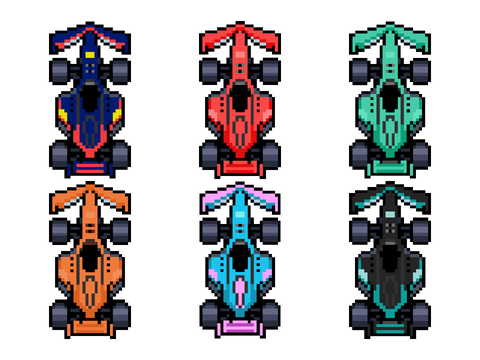 F1 Pixel Cars | Sprites For Future Game