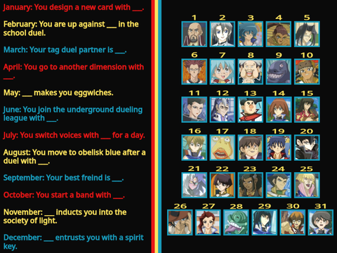 Birthday Scenario Game - Yugioh GX