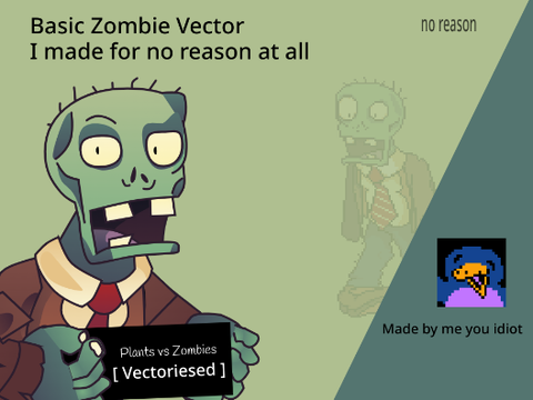 Plants vs Zombies - Vectorised (Zombie)