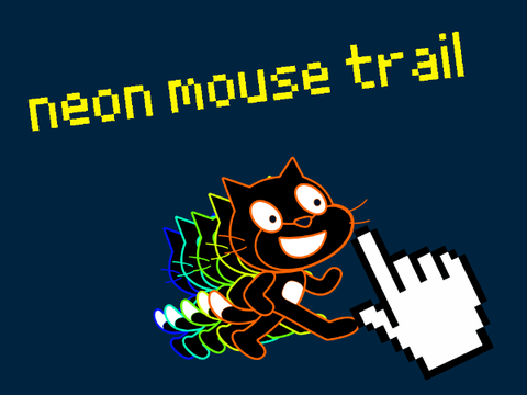 neon mouse trail