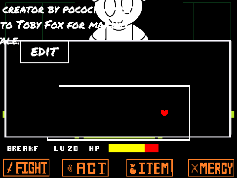 Pancake Undertale battle