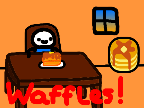 Waffles for breakfast!