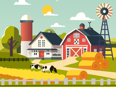 Farm parallax