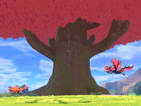 Articuno, Zapdos, Moltres fight