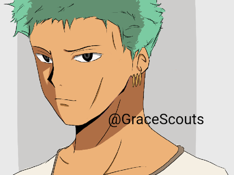 Roronoa Zoro art ♤ One Piece