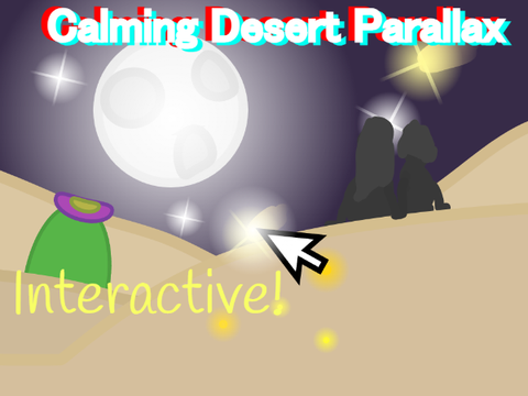 Desert Parallax (Calming + interactive + loop)
