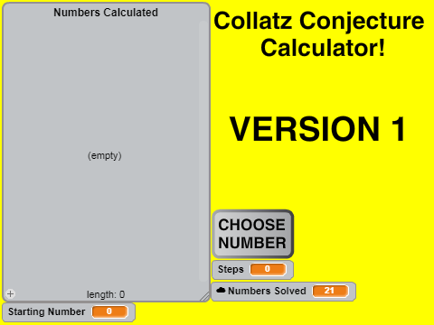 Collatz Conjecture Calculator