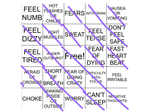 Anxiety Bingo… remix remix