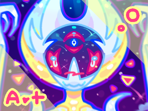 full moon lunala ⚬ pokemon art