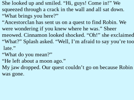 Chapter 6 of Dusk